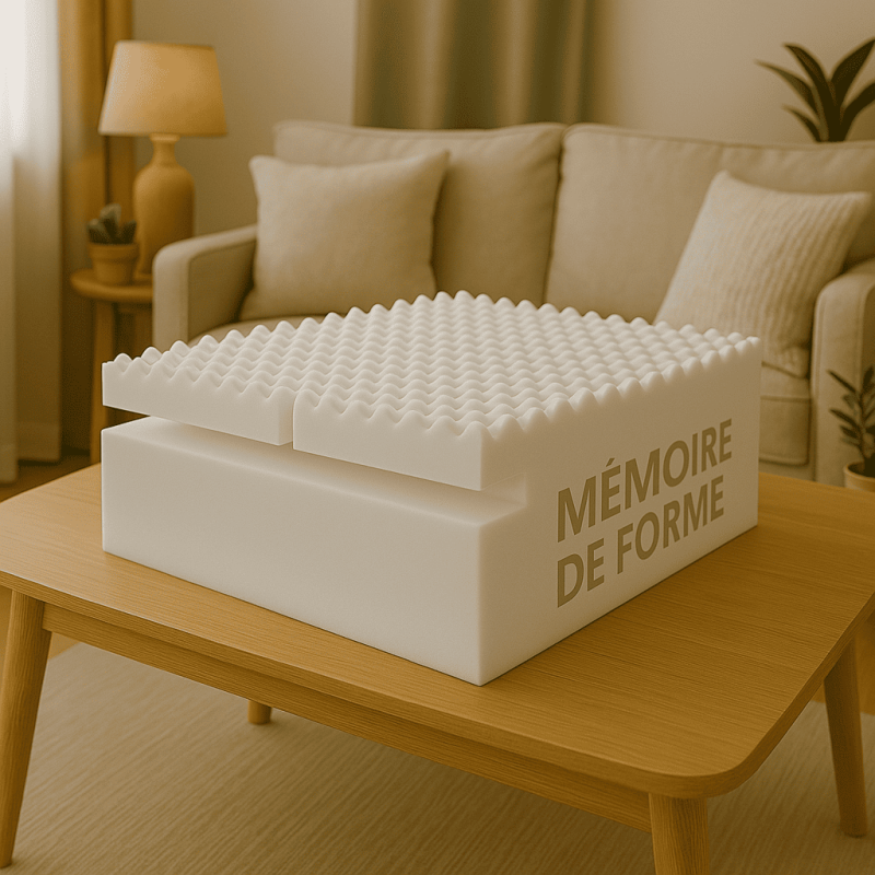 Découpe de mousse à mémoire de forme sur mesure