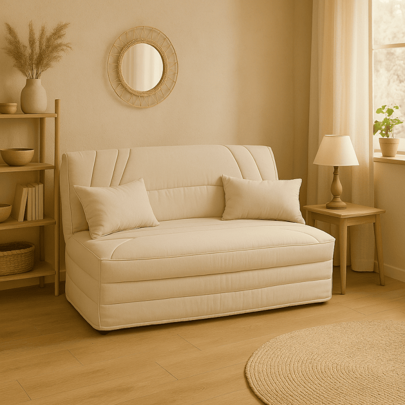 Housse BZ 140x190 Matelassée – Literie Hévéa Banquette