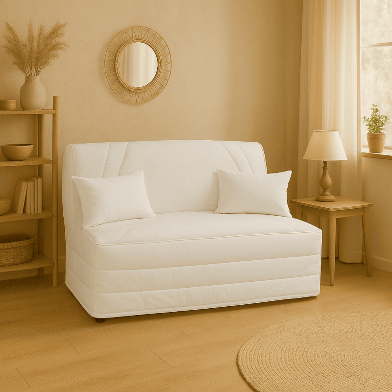 Housse BZ 140x190 Matelassée – Literie Hévéa Banquette
