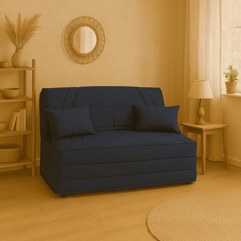 Housse BZ 140x190 bleu marine