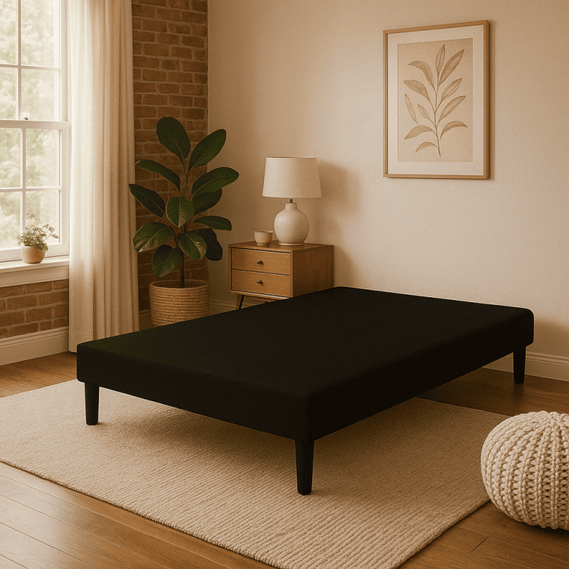 Sommier Tapissier Noir - Élégance & Confort Durable | Hévéa Sélection