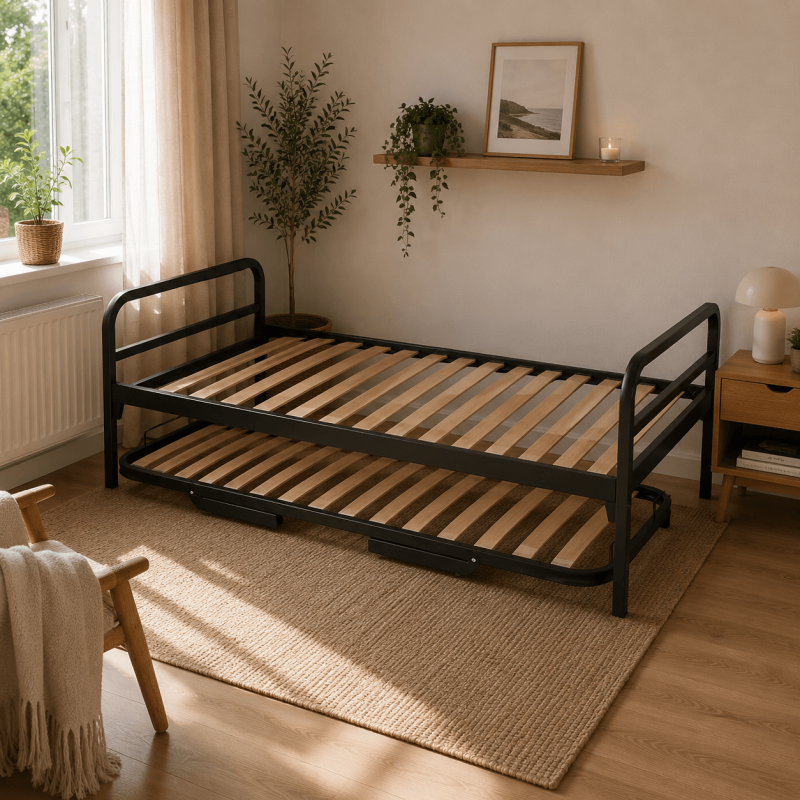 Structure de lit gigogne 70x190 et 80x190 | 20 lattes | Chambre enfant
