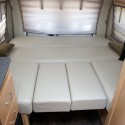 Acheter Housse BZ 160x200 matelassée FEUILLE ROUGE ET BEIGE pas cher