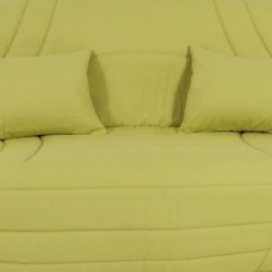 Sommier 90x190 tapissier VOLIGE DÉCO MARRON + 4 pieds pas cher