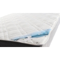 Vue de profil du matelas ÉQUINOXE – finition soignée avec coutil respirant et mousse ergonomique